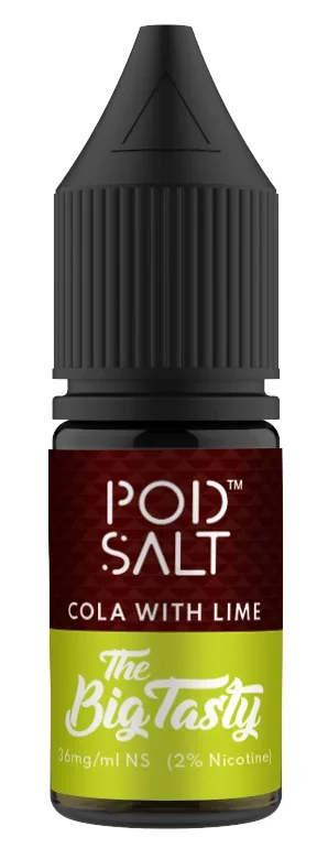 Cola with Lime Nicotine Salt E Liquid by Pod Salt