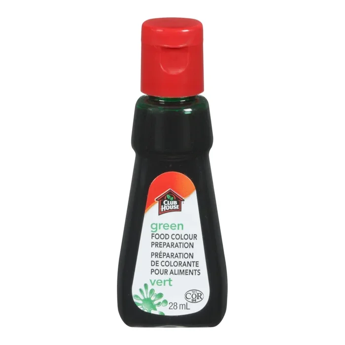 Colorant alimentaire vert Club House, 28-ml