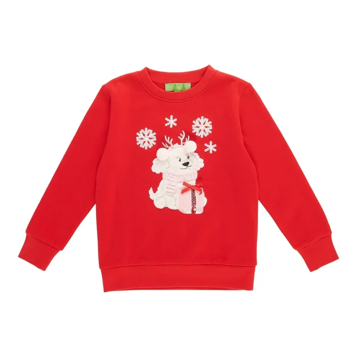 Comfy Cozy Toddler Girls’ Printed Crew Neck Sweater