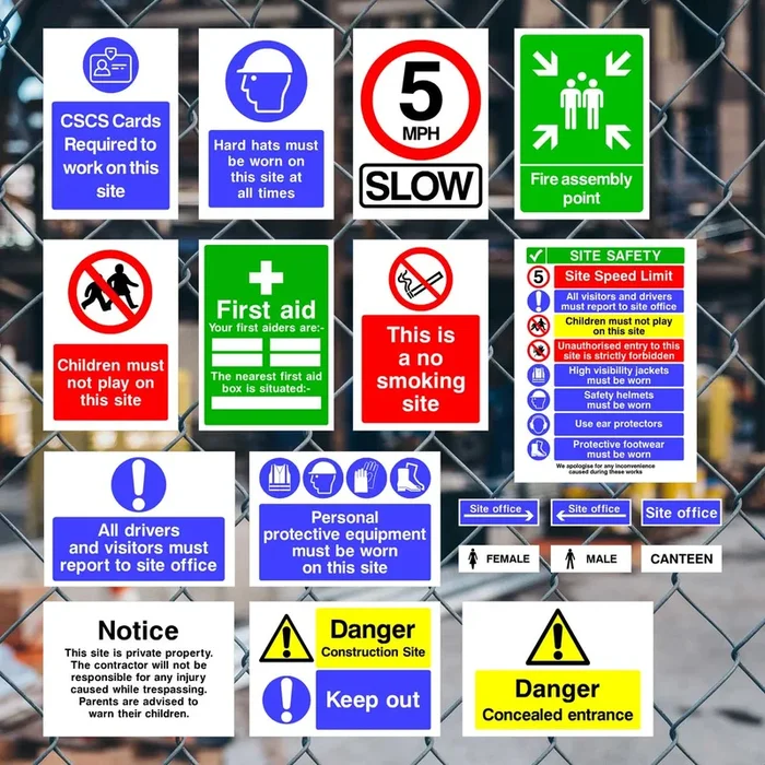 Construction Starter Sign Pack G