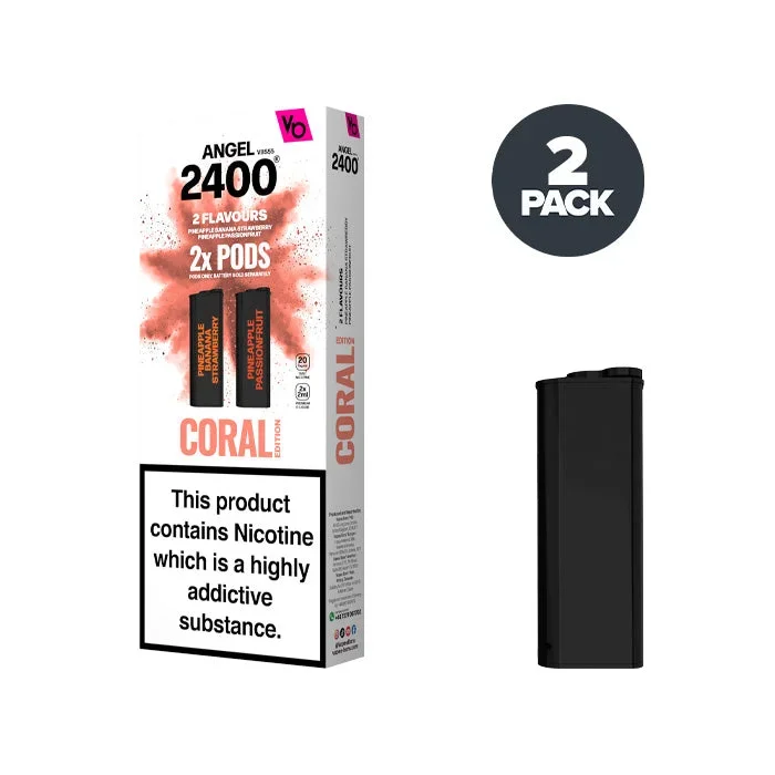 Coral Edition Angel 2400 Pre-filled Pods by Vapes Bars