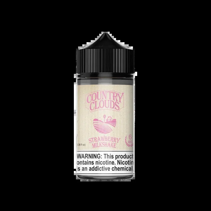 Country Clouds – Strawberry Milkshake – 100ML E-Liquid