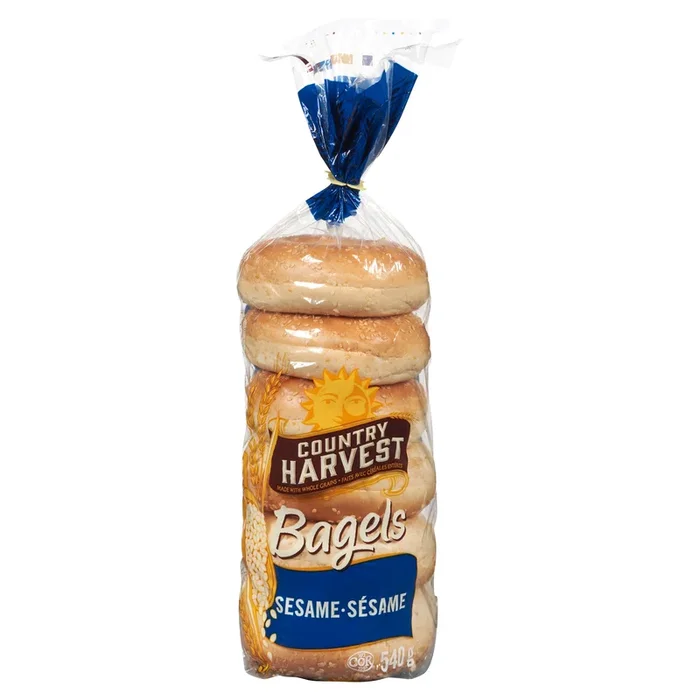 Country Harvest Sesame Bagels 6-Pack, 540 g