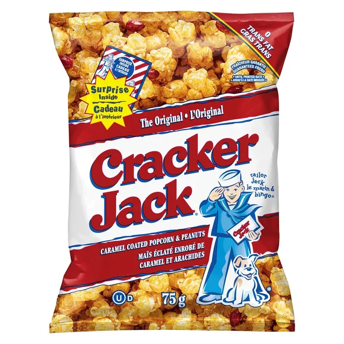 Cracker Jack the Original Caramel Coated Popcorn & Peanuts, 75-g