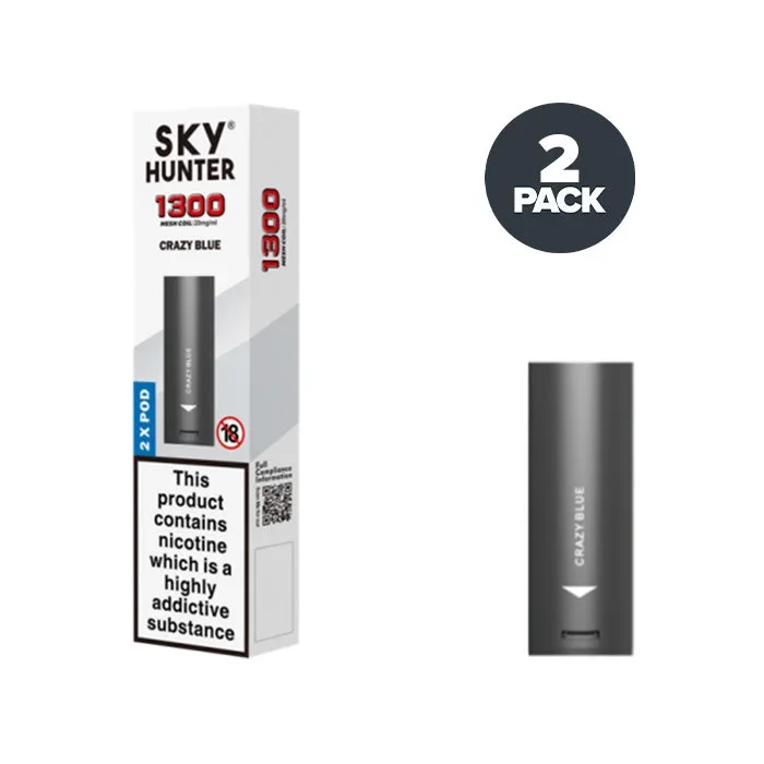Crazy Blue Sky Hunter 1300 Pre-filled Pods