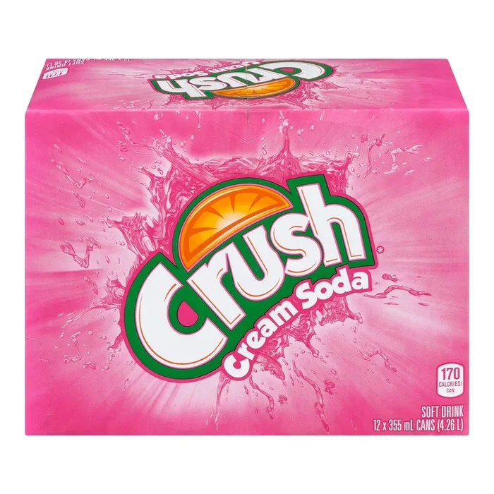 Crush Cream Soda, 12-Pack, 355 ml