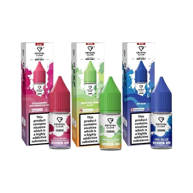Crystal Clear – Bar Salt 10ml (50VG/50PG) 5mg