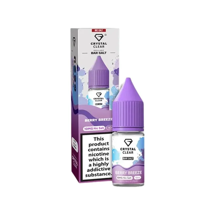 Crystal Clear Berry Breeze 10ml Nic Salt E-liquid
