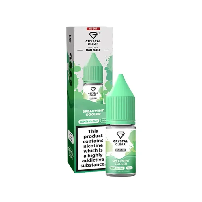 Crystal Clear Spearmint Cooler 10ml Nic Salt E-liquid