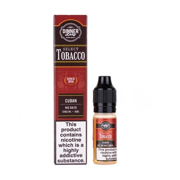 Cuban Nic Salt E-Liquid by Dinner Lady Select Tobacco