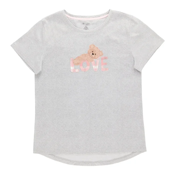 Cure Women’s Sleep T-Shirt with Screen Print