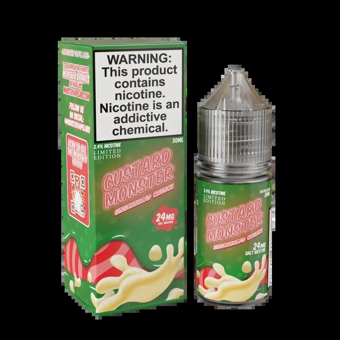 Custard Monster Salt – Gingerbread Crunch – 30ML E-Liquid