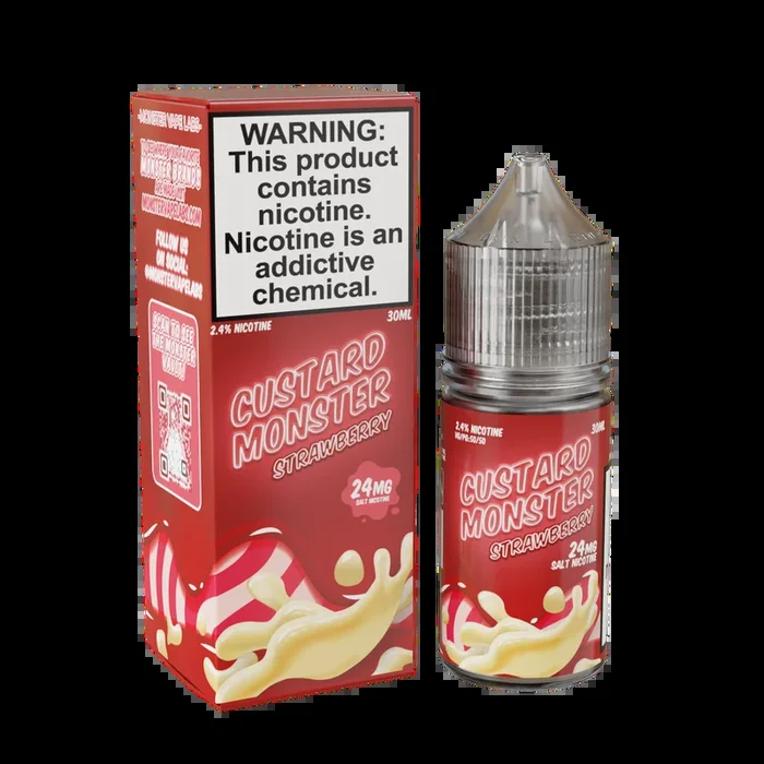 Custard Monster Salt – Strawberry – 30ML E-Liquid