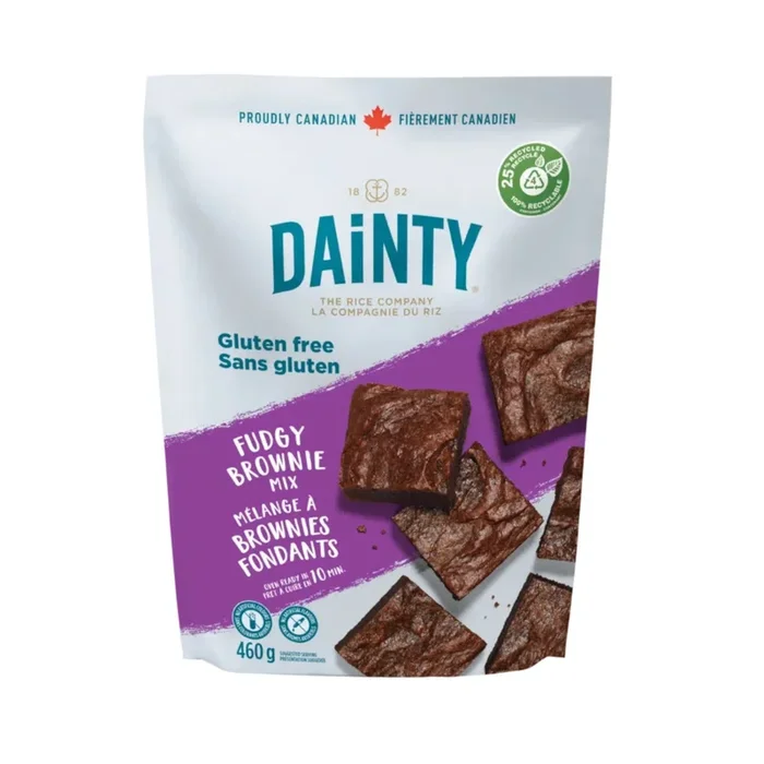 Dainty Gluten Free Fudgy Brownie Mix, 460 g