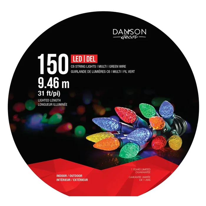 Danson 150 Outdoor C6 LED Light Wheel, Multi-Coloured, 9.46-m