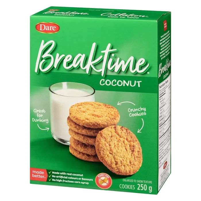 Dare Breaktime Coconut Cookies, 250 g