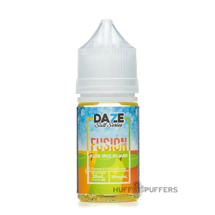 Daze Fusion Salt – Yellow Green Red Mango Iced 30mL