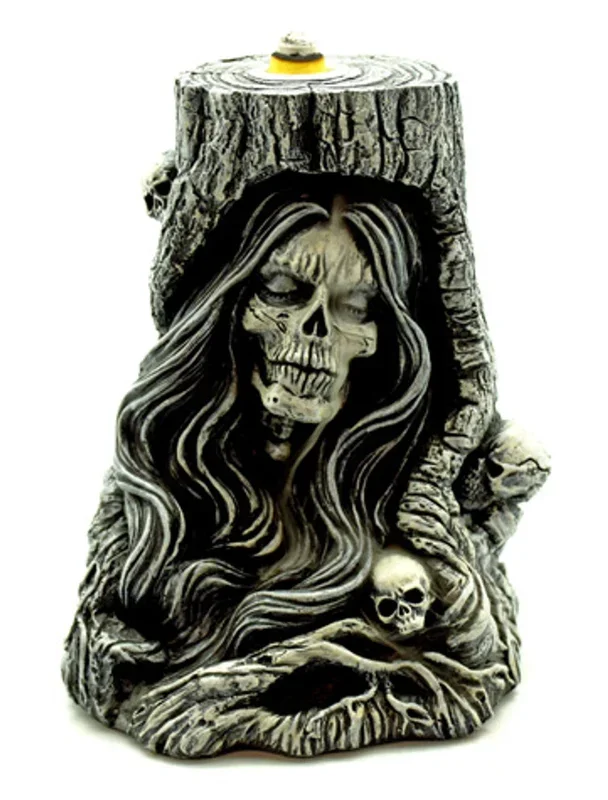 Death Tree Polyresin Backflow Incense Burner 6″