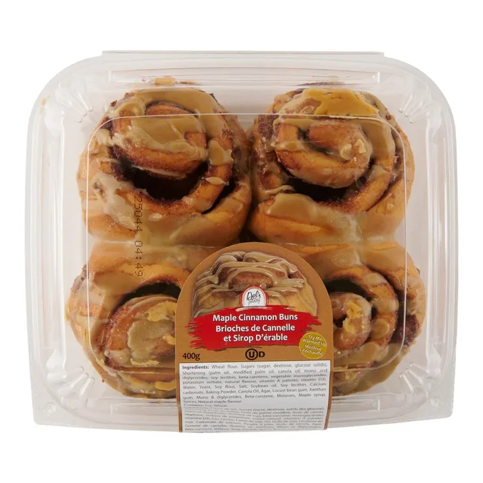 Del’s Maple Cinnamon Buns, 4-Pack, 400 g