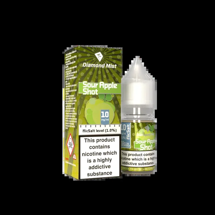 Diamond Mist Nic Salt – Sour Apple Shot