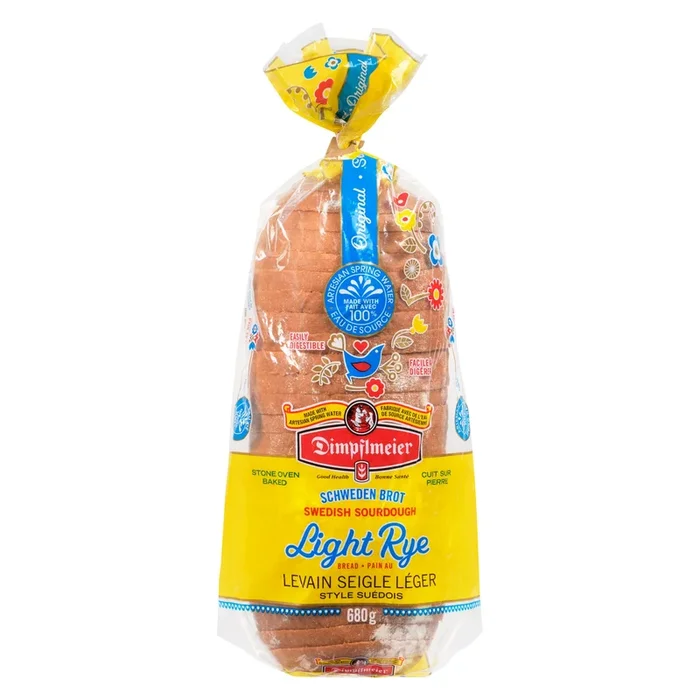 Dimpflmeier Original Swedish Style Light Rye Bread, 680-g