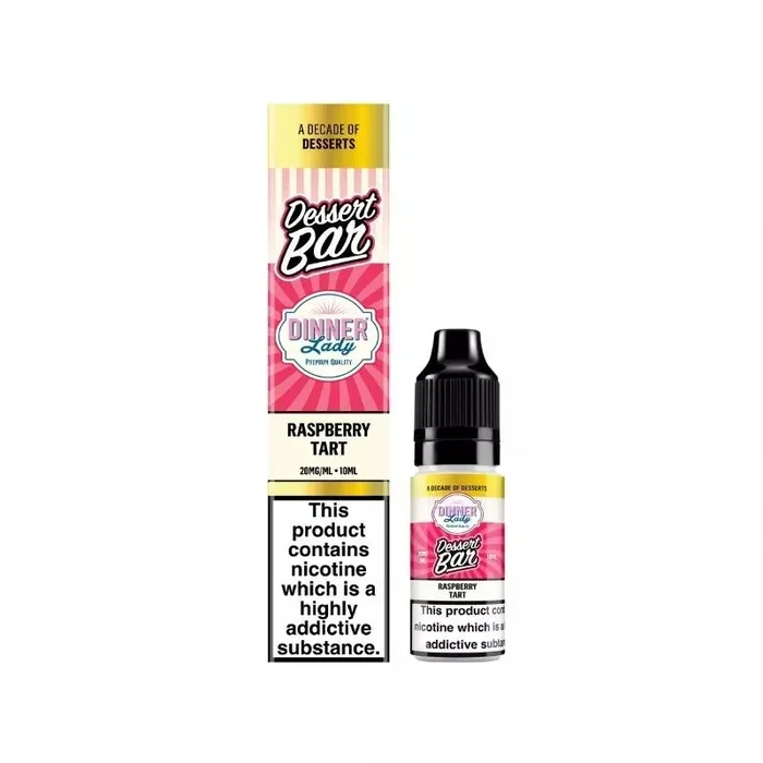 Dinner Lady Dessert Raspberry Tart Bar Salt 10ml