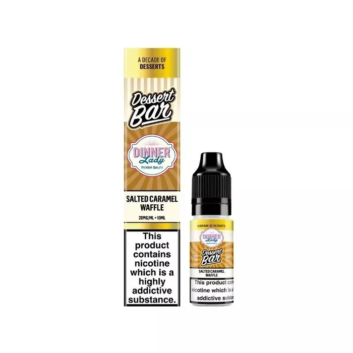 Dinner Lady Dessert Salted Caramel Waffle Bar Salt 10ml