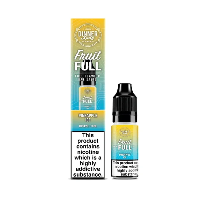 Dinner Lady Fruit Full Pineapple Ice 10ml Nic Salt