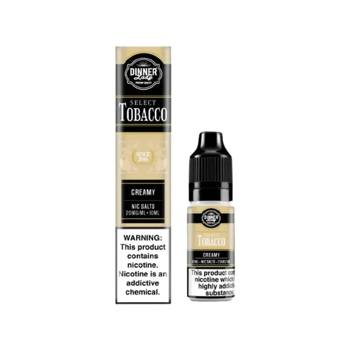 Dinner Lady Select Tobacco Creamy 10ml Nic Salt