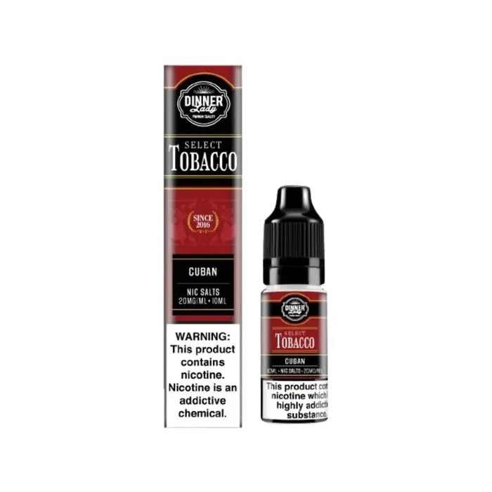 Dinner Lady Select Tobacco Cuban 10ml Nic Salt