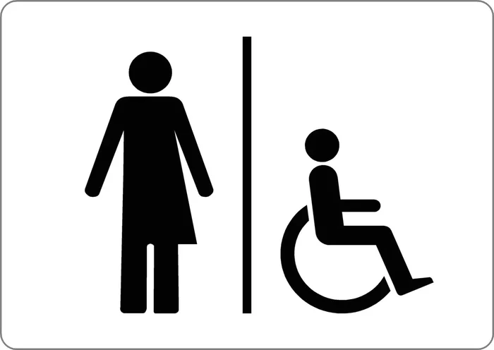 Disabled Toilet Inclusive Sign