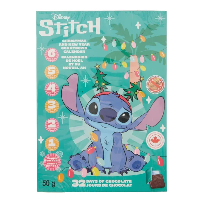 Disney Stitch 32 Days of Chocolate Holiday Countdown, 50 g