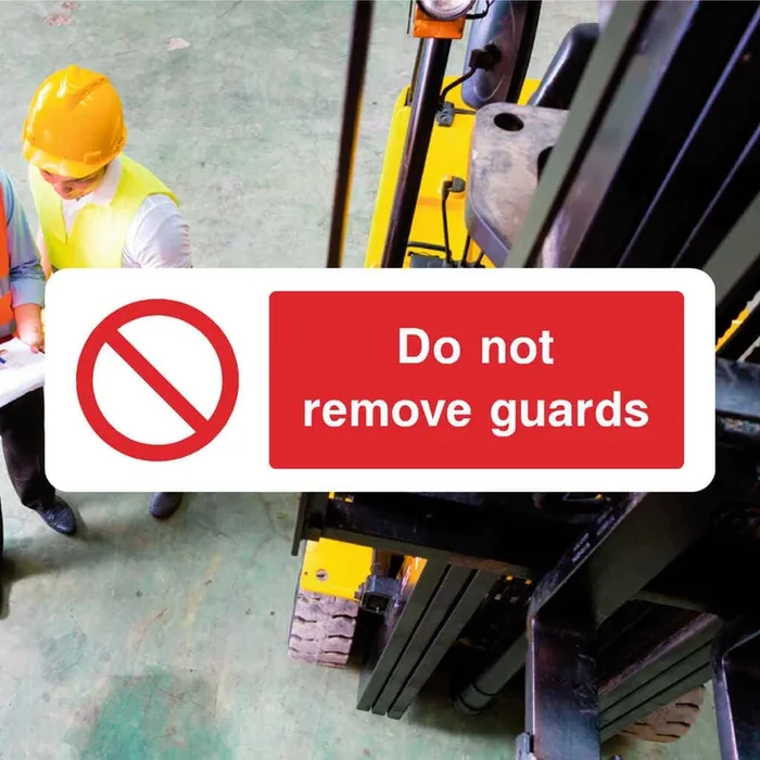 Do Not Remove Guards Sign v2