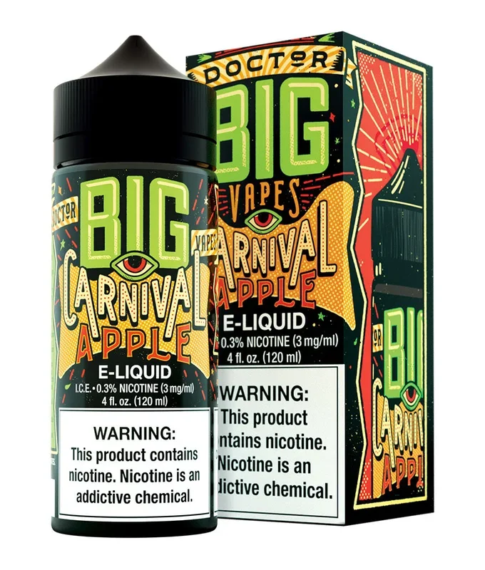 DOCTOR BIG VAPES by BIG BOTTLE Co – Carnival Apple – 120ML E-Liquid