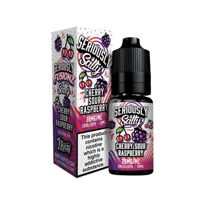 Doozy Seriously Fusionz Cherry Sour Raspberry 10ml Nic Salt
