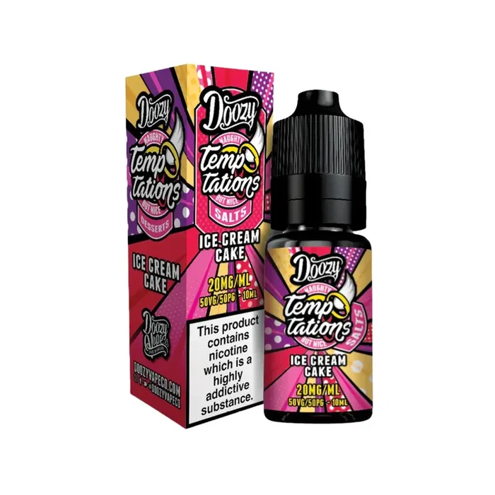 Doozy Vape Temptations Ice Cream Cake Nic Salt 10ml