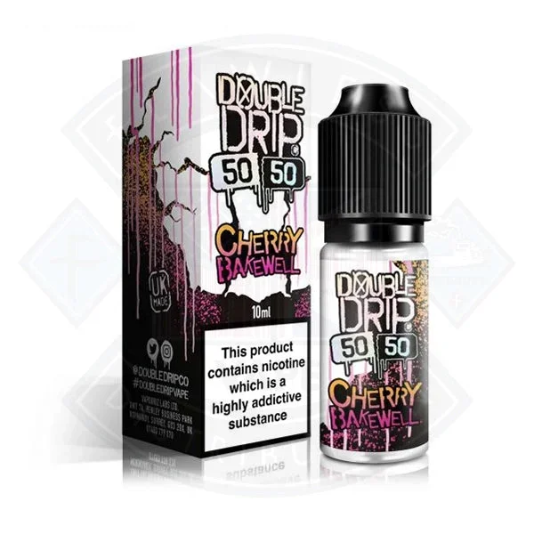 Double Drip 50:50 Cherry Bakewell – 10ml