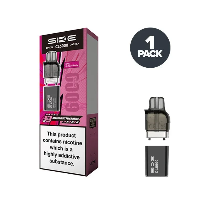 Dragon Fruit Peach Melon SKE CL6000 Pre-filled Pods