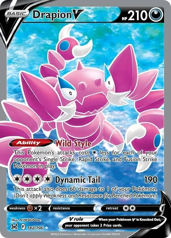 Drapion V (Full Art) (182/196) (SWSH11)
