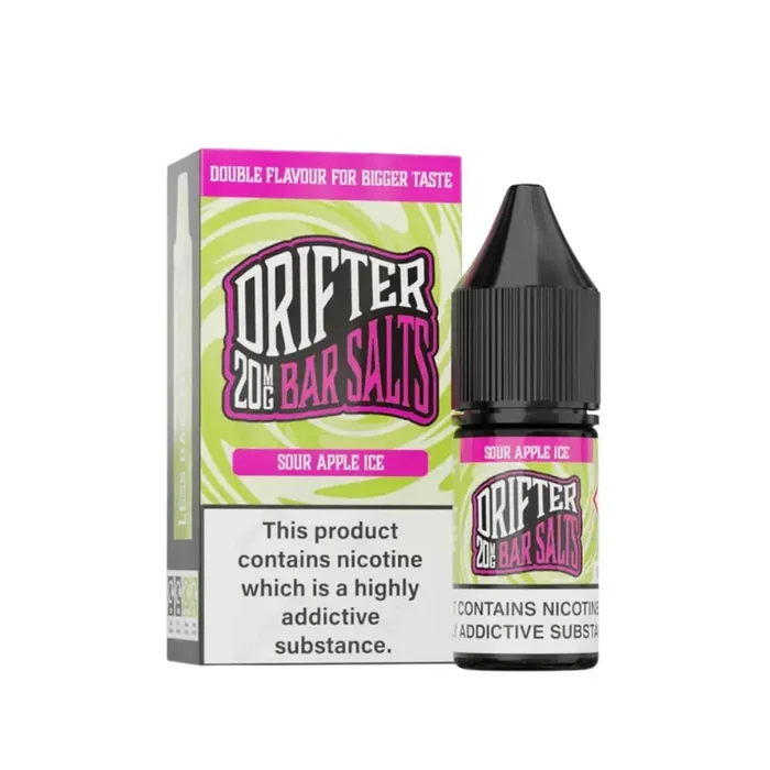 Drifter Bar Salts Sour Apple Ice 10ml Nic Salt E-liquid
