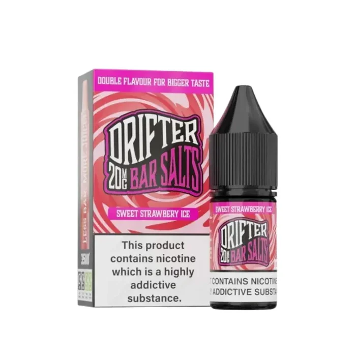 Drifter Bar Salts Sweet Strawberry Ice 10ml Nic Salt E-liquid