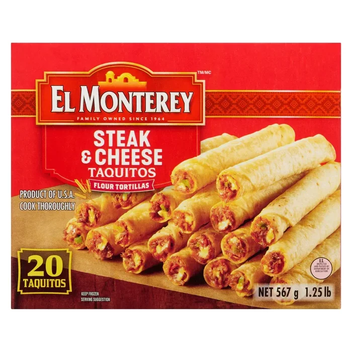 El Monterey Bifteck et Fromage Taquitos, emb. de 20, 567 g