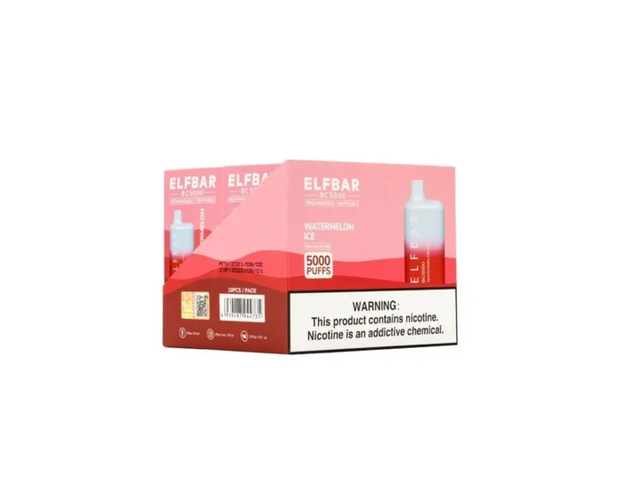 Elf Bar BC5000 – 10 Pack Disposable Vape Case + 10% Bulk Discount