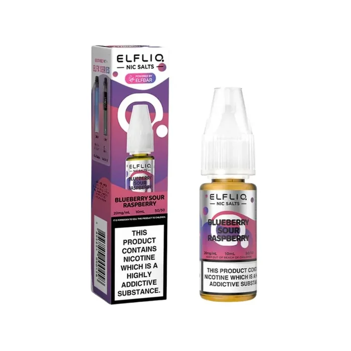 Elf Bar Elfliq Blueberry Sour Raspberry 10ml Nic Salt E-liquid