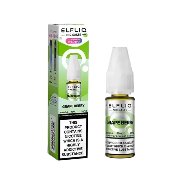 Elf Bar Elfliq Grape Berry 10ml Nic Salt E-liquid