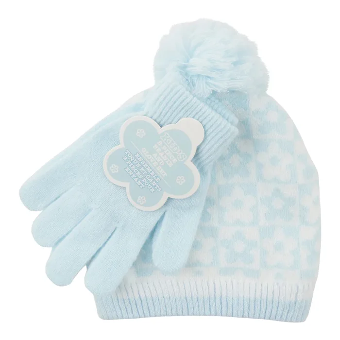 Ens. tuque et gants de fantaisie pour filles
