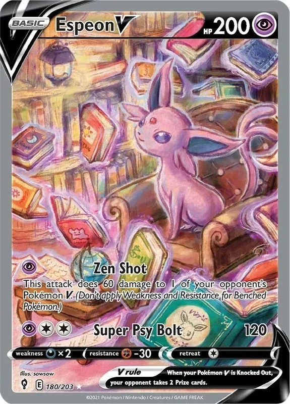 Espeon V (Alternate Full Art) (180/203) (SWSH07)