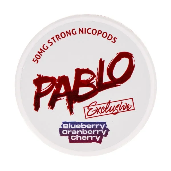 Exclusive Blueberry Cherry Cranberry Nicotine Pouches by Pablo