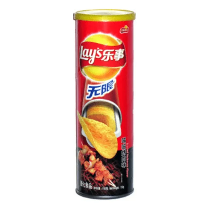 Exotic Lays Stax Sizzled BBQ Flavor (China)