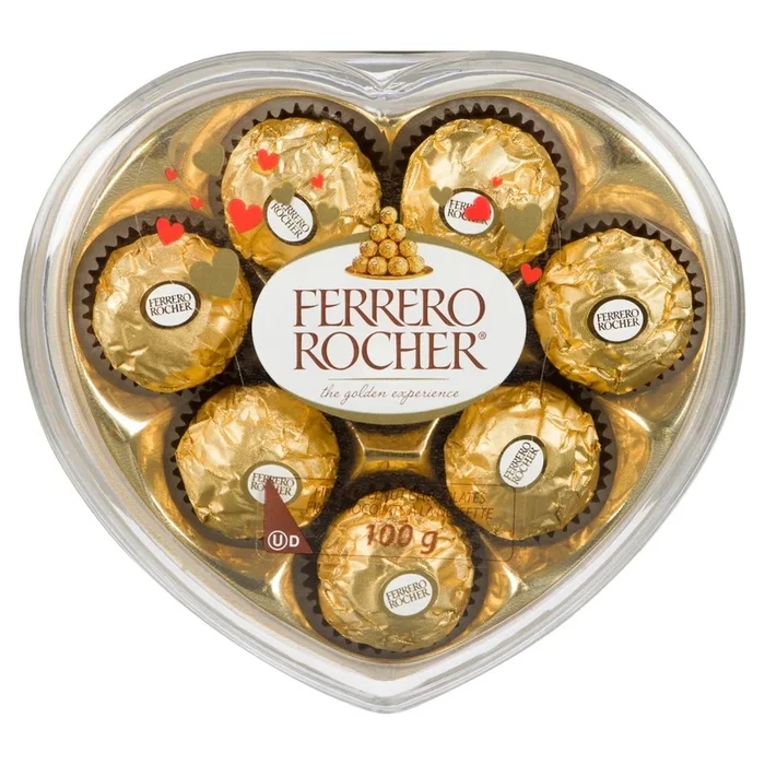 Ferrero Rocher Hazelnut Chocolate Heart – 100g